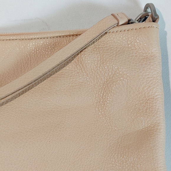 Tru Trussardi blush leather fringed pochette, NWT - Picture 4 of 11